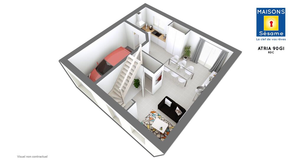 Maison a louer pontoise - 6 pièce(s) - 90 m2 - Surfyn