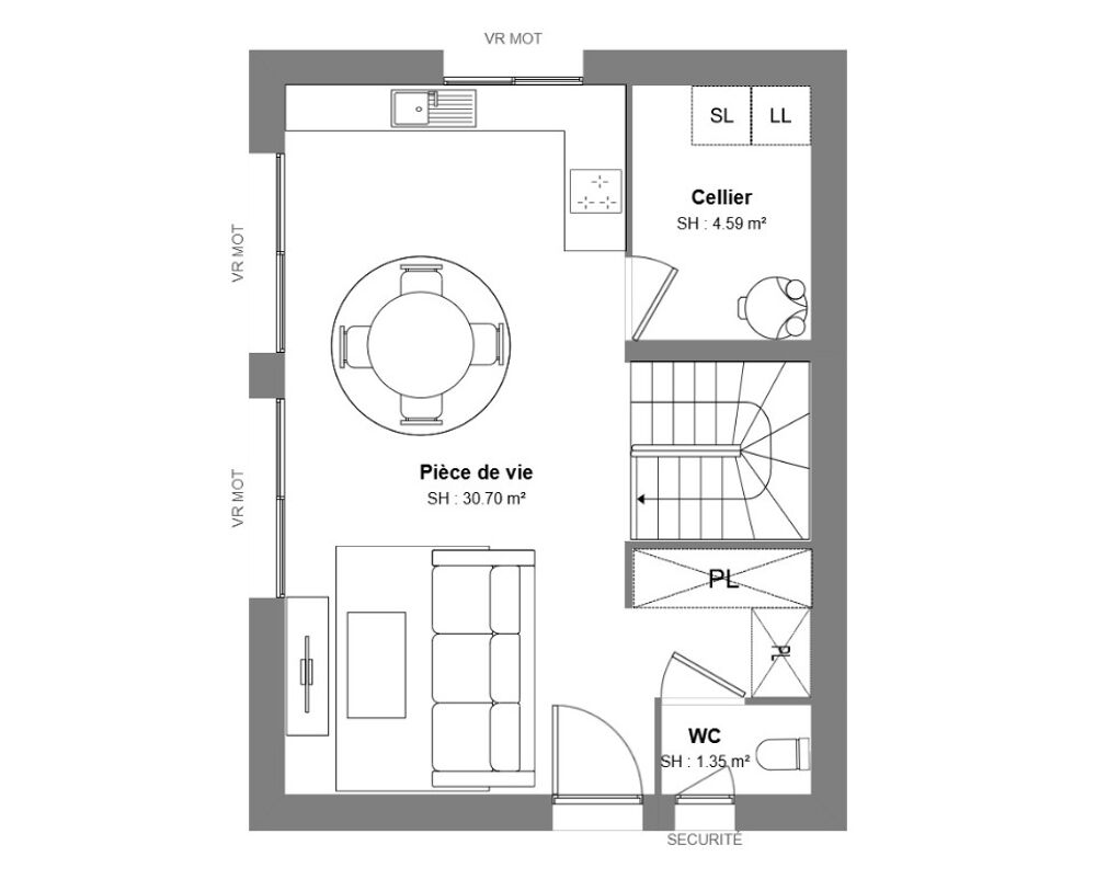 vente Maison - 4 pièce(s) - 70 m² Beaumont-la-Ronce (37360)