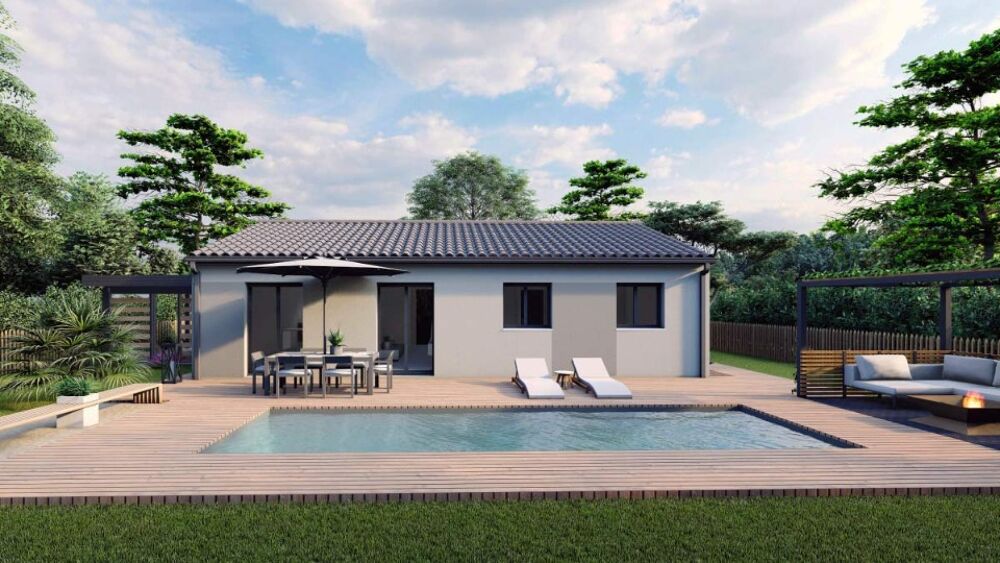 MAISON À CONSTRUIRE DE 90 M² À BELIN-BÉLIET, 4 PIÈCES<BR....