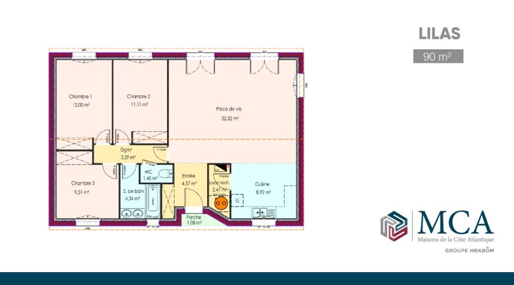 MAISON À CONSTRUIRE DE 90 M² PROCHE DE MÉRIGNAC <BR/....