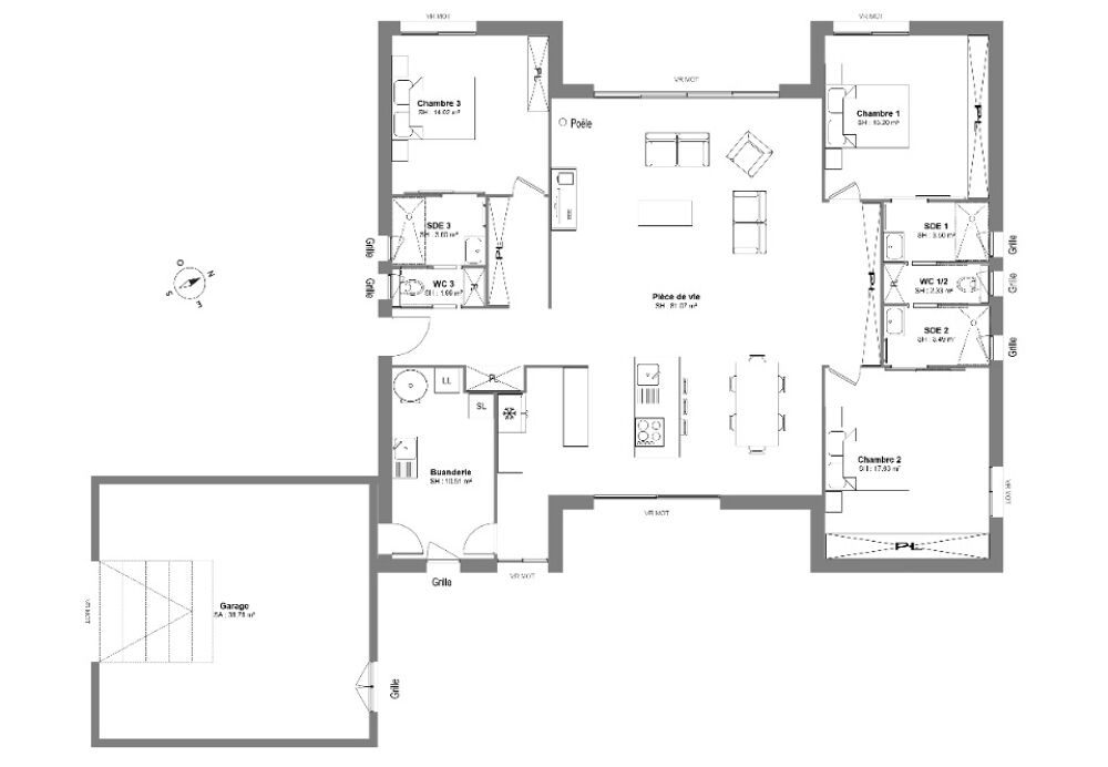 vente Maison - 5 pièce(s) - 154 m² Le Pradal (34600)