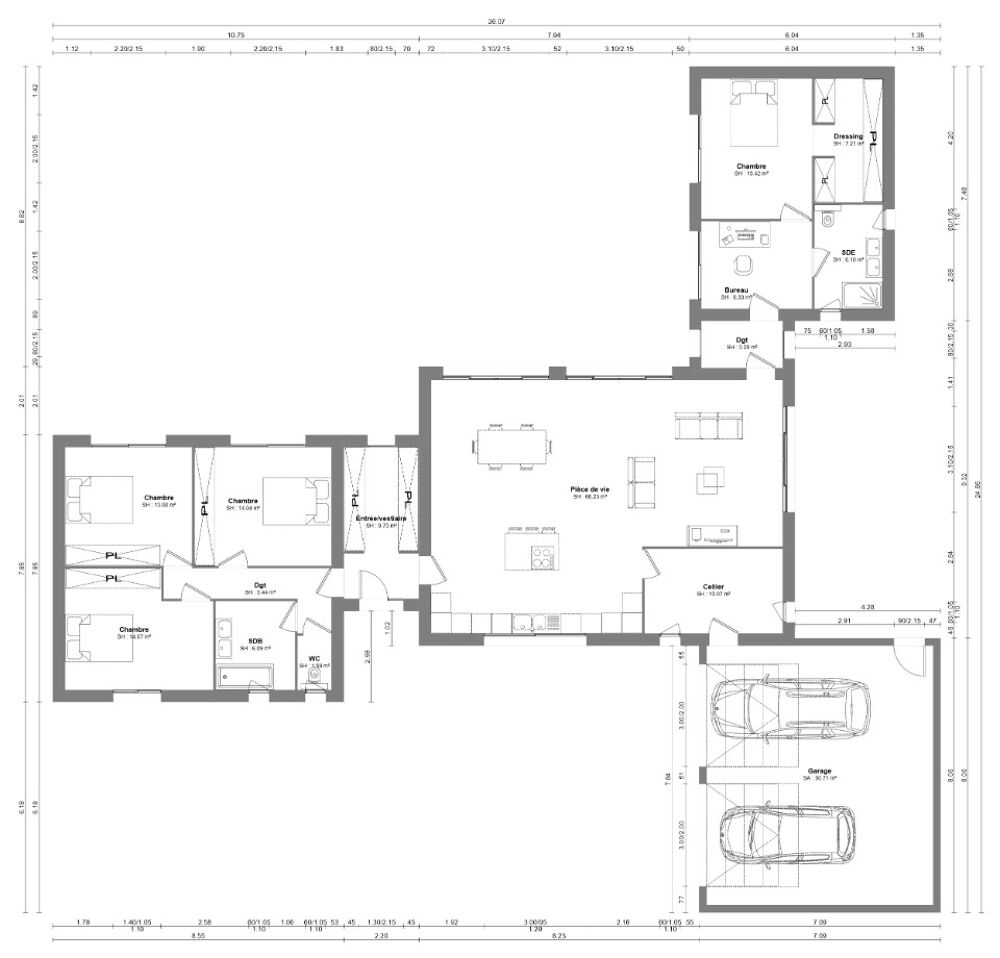 vente Maison - 7 pièce(s) - 178 m² Parçay-Meslay (37210)
