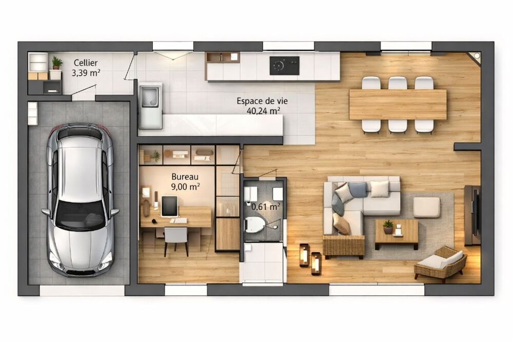 vente Maison - 5 pièce(s) - 90 m² Yerres (91330)
