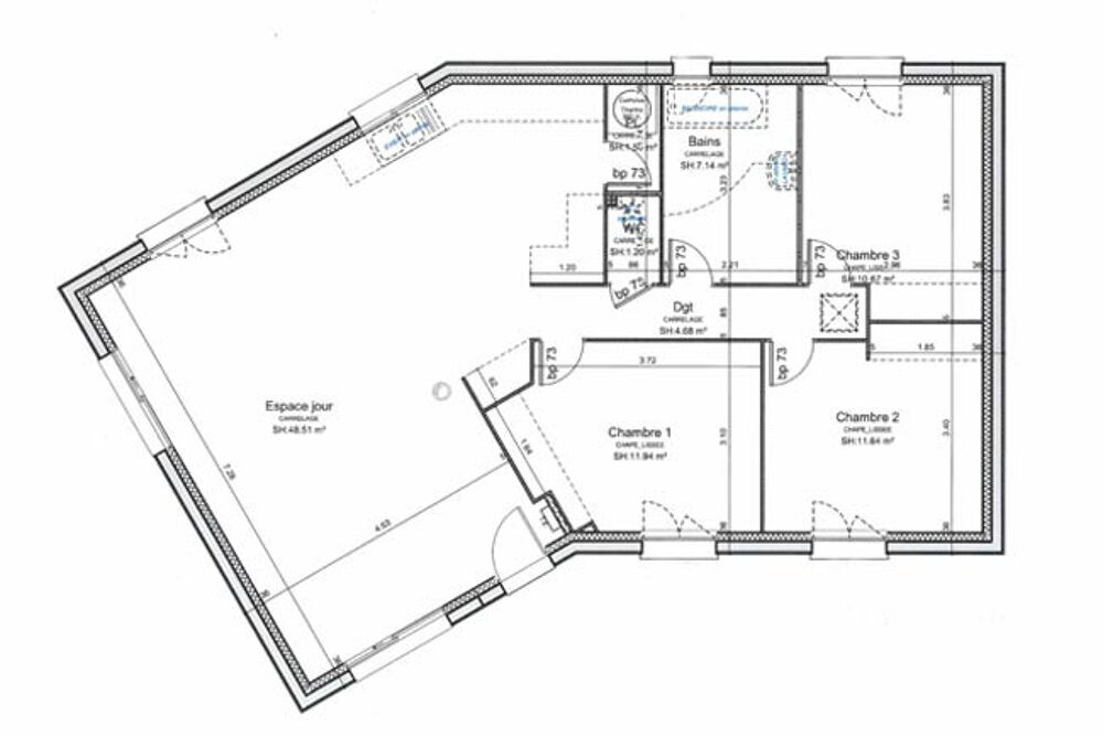 vente Maison - 4 pièce(s) - 97 m² Saint-Jouin-Bruneval (76280)