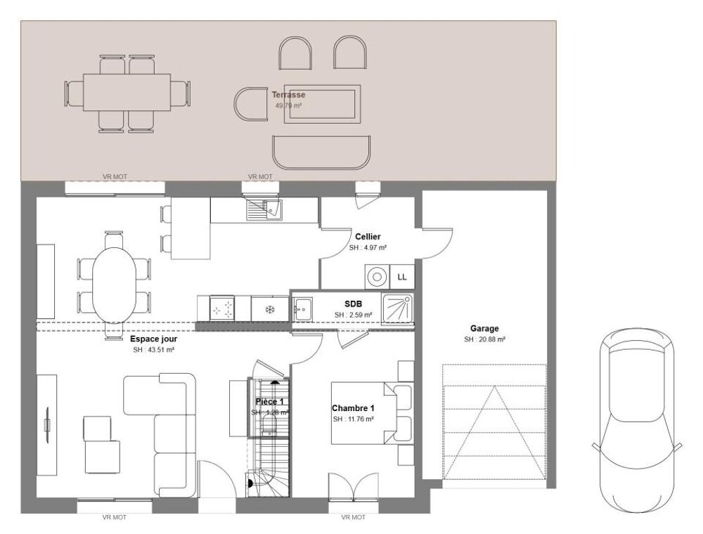 vente Maison - 7 pièce(s) - 124 m² Esquay-Notre-Dame (14210)