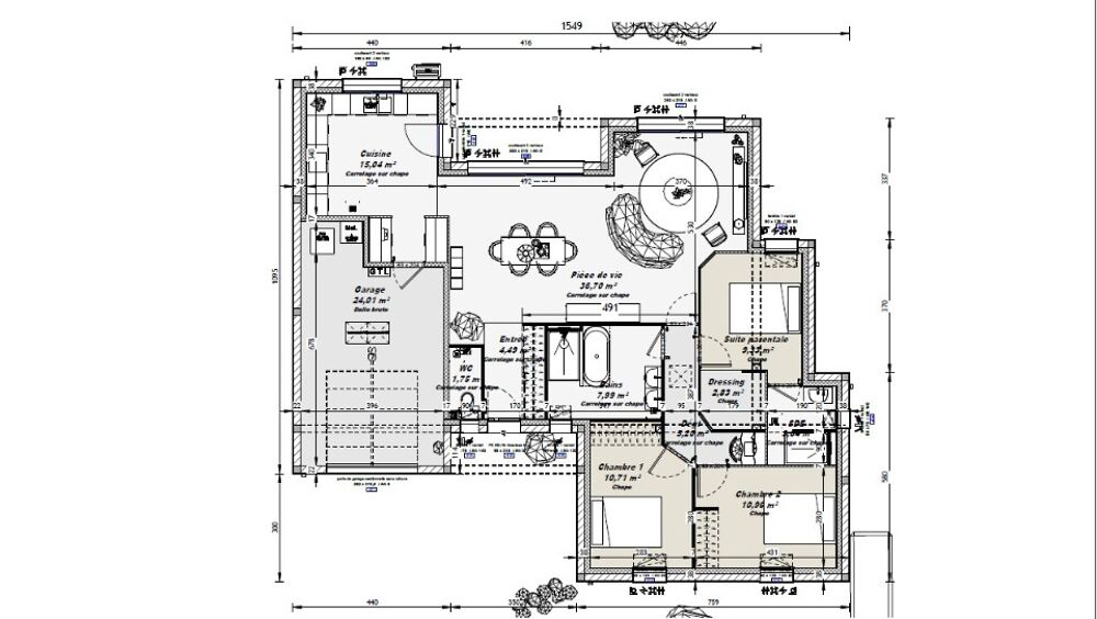 vente Maison - 4 pièce(s) - 100 m² Saint-Cyr-en-Pail (53140)