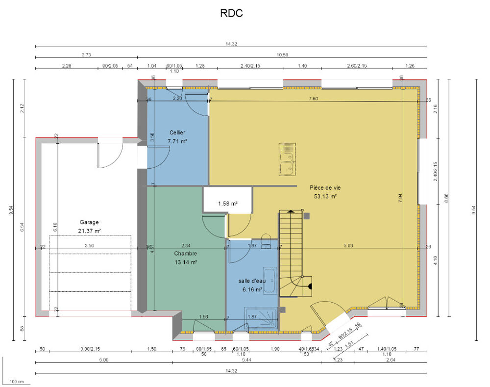 vente Maison - 3 pièce(s) - 80 m² Fatines (72470)