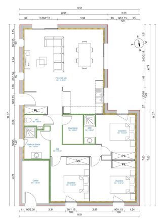  Maison  vendre 4 pices 95 m