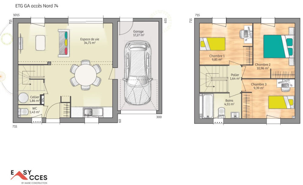 vente Maison - 4 pièce(s) - 74 m² Voivres-lès-le-Mans (72210)