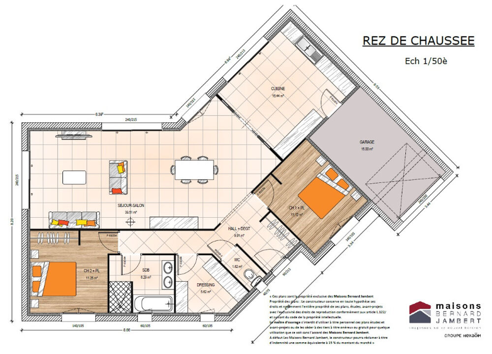 vente Maison - 4 pièce(s) - 100 m² Le Louroux-Béconnais (49370)