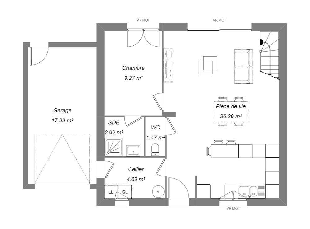 vente Maison - 5 pièce(s) - 90 m² Fussy (18110)