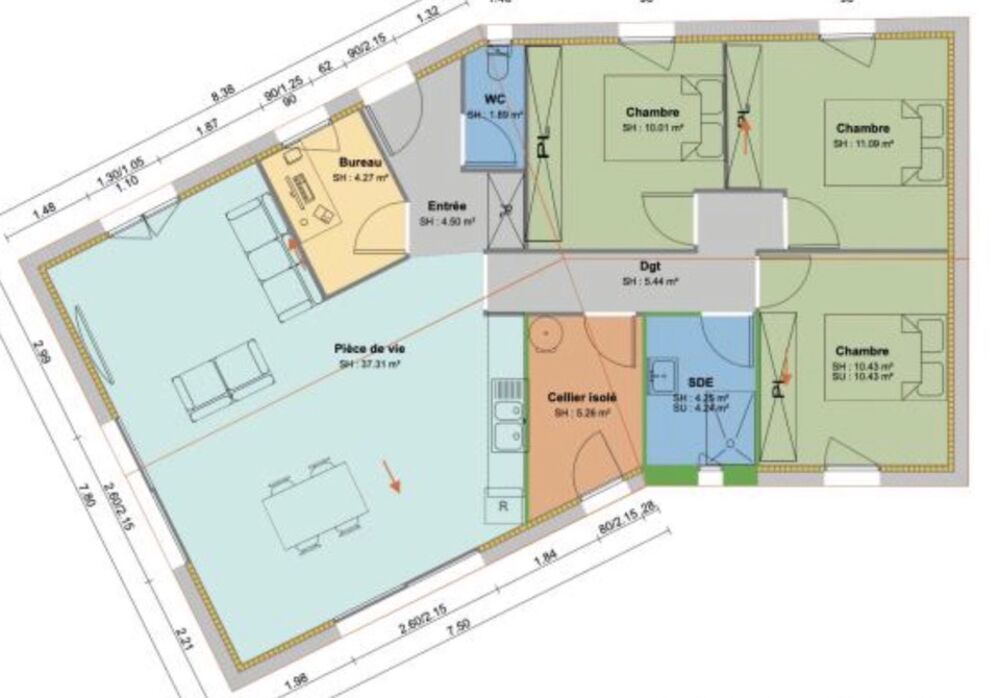 vente Maison - 4 pièce(s) - 95 m² Saint-Médard-d'Aunis (17220)