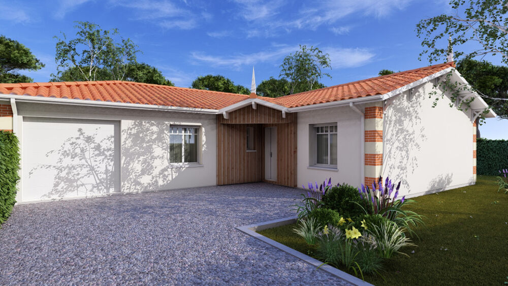 Maison neuve de plain-pied style Arcachonnaise + terrain....