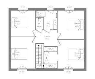  Maison 5 pi�ces 110 m� Veign�