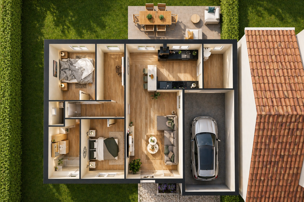 vente Maison - 4 pièce(s) - 82 m² Sablons (38550)