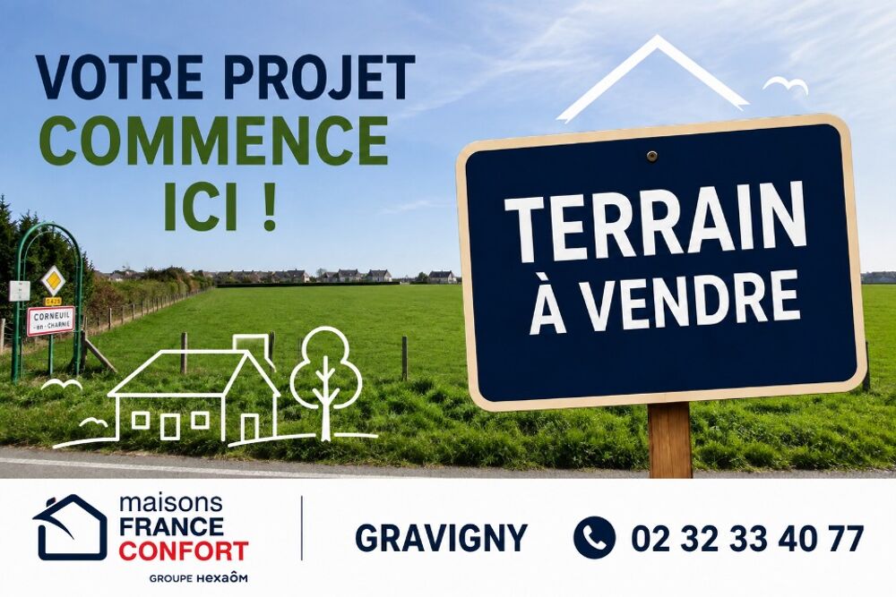 vente Terrain - 1400 m² Corneuil (27240)
