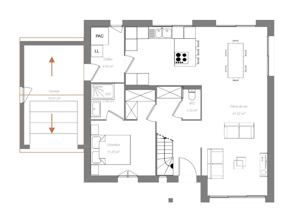 MAISON À CONSTRUIRE DE 110 M² À DÉOLS, PROCHE DE CHÂTEAU....