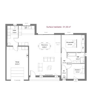  Maison 4 pi�ces 80 m� Maill�