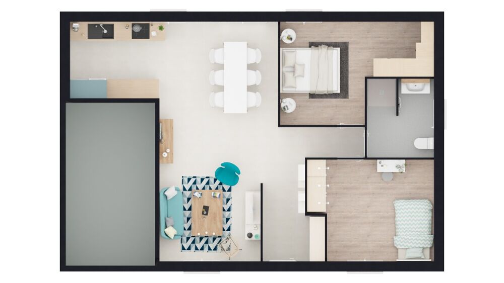 Maison neuve de plain-pied de 75 m² à construire à Burnh....