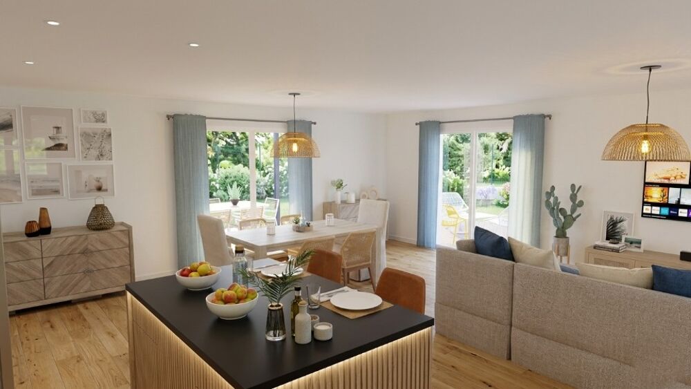 PROJET VILLA EN L DE 93 m² À SAINT-MARCEL-LÈS-VALENCE<BR....