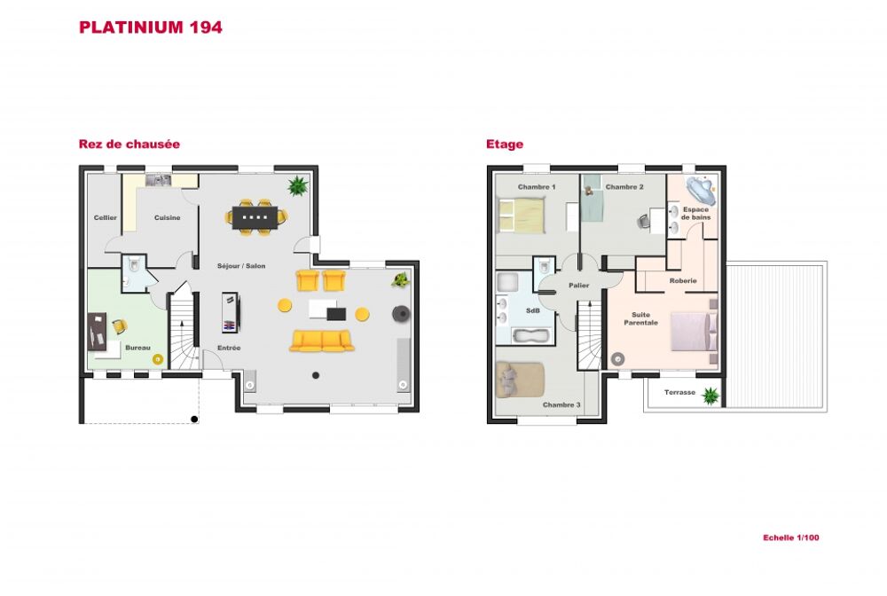 MAISON À CONSTRUIRE DE 194 M² PROCHE DE LA CELLE-SAINT-C....