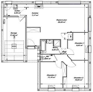  Maison 4 pices 83 m La carneille