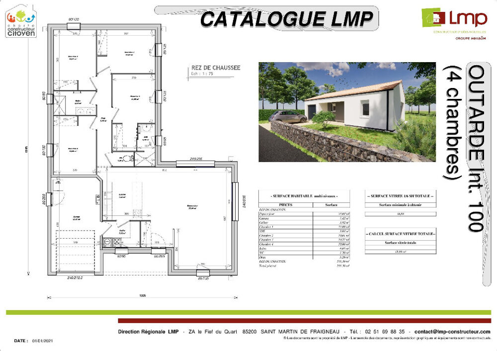 MAISON À CONSTRUIRE DE 100 M² PROCHE DE LA ROCHE-SUR-YON....
