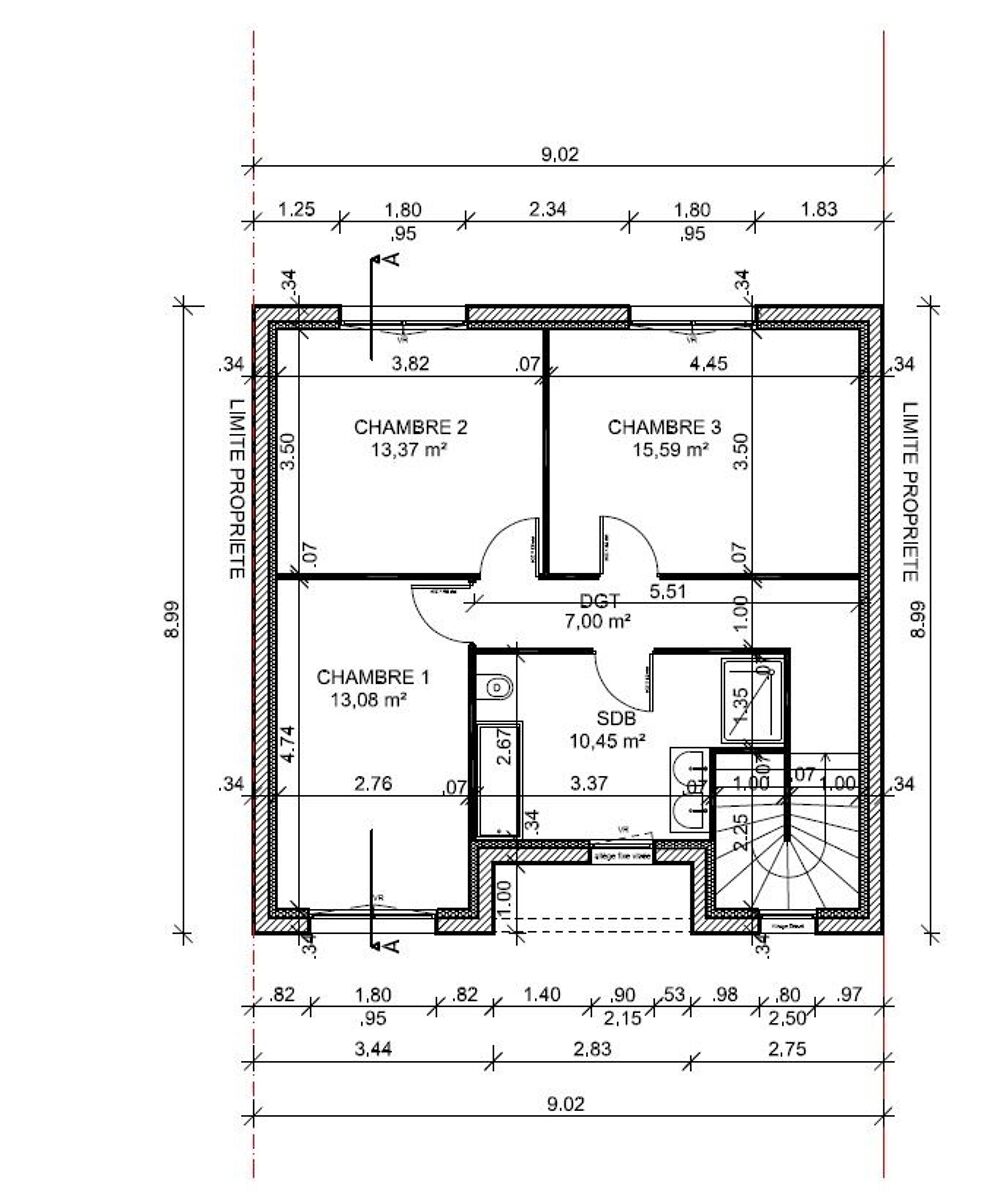 VENTE : maison F5 (104 m²) à Sainte-Marie-aux-Chênes<BR/....
