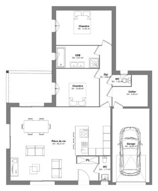  Maison 4 pièces 89 m² Druye