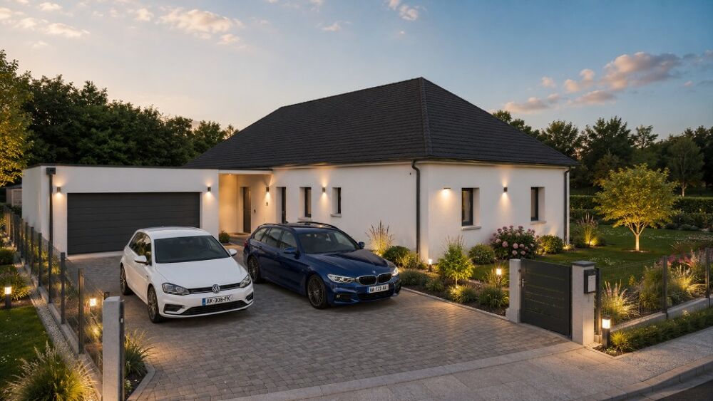Cette belle maison à construire de 150m² offre une grand....