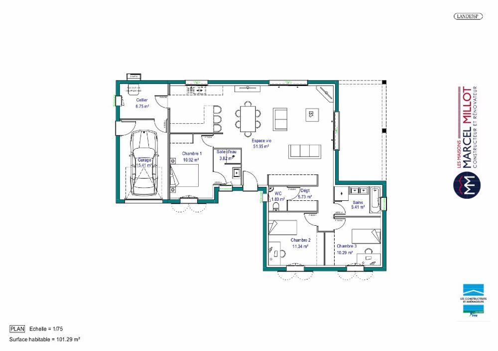 vente Maison - 5 pièce(s) - 102 m² Limoges (87000)