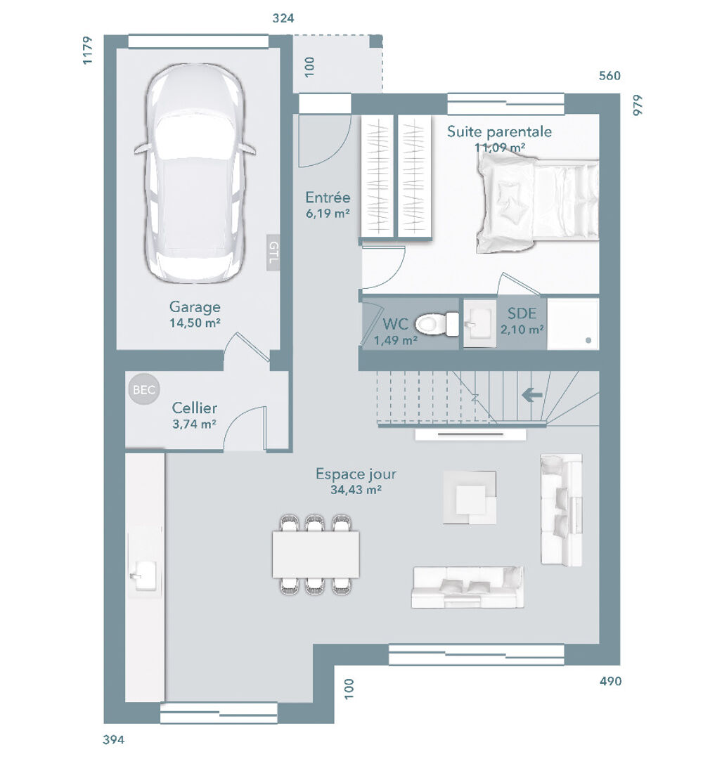 vente Maison - 5 pièce(s) - 92 m² Prades-le-Lez (34730)