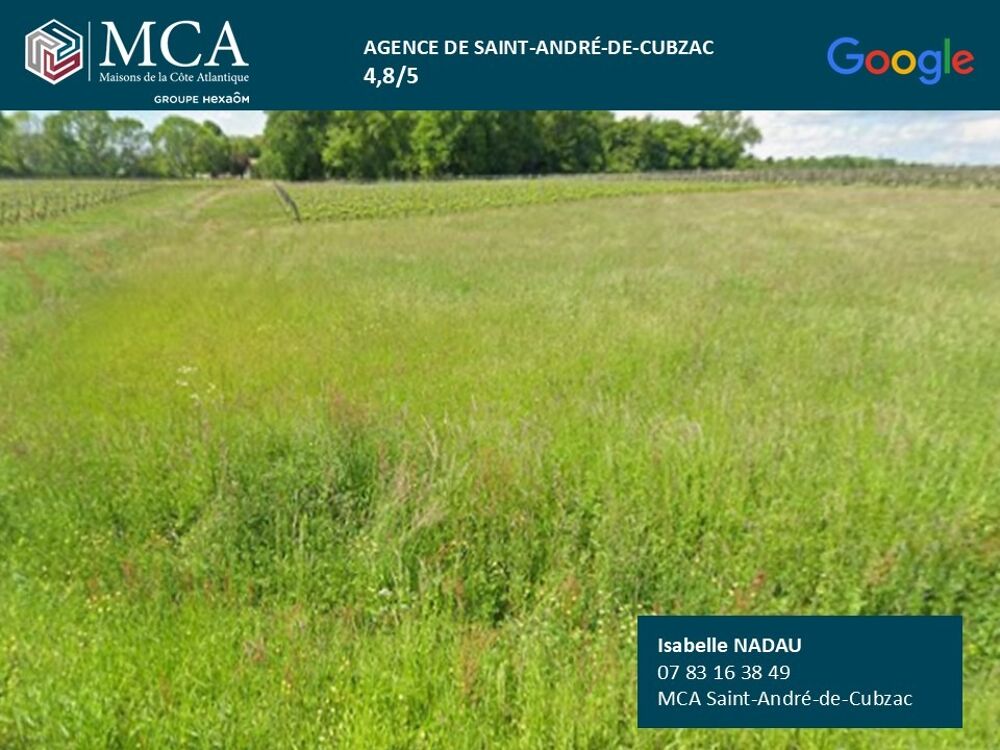 vente Terrain - 850 m² Saugon (33920)