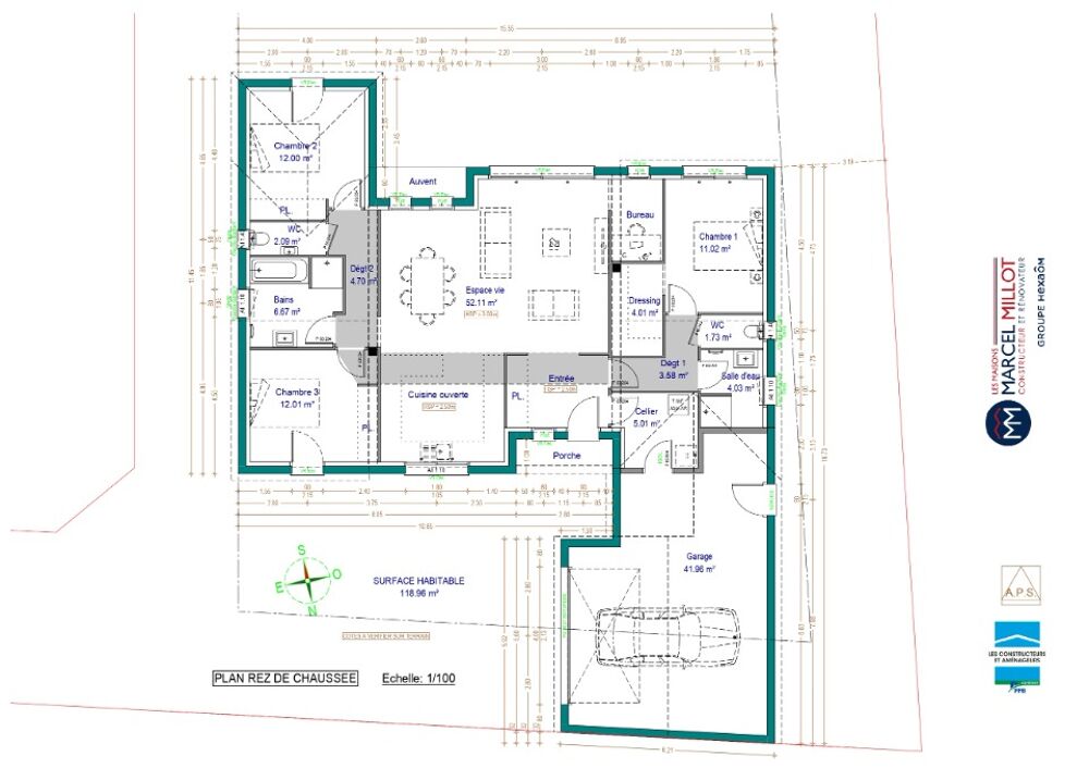 MAISON À CONSTRUIRE DE 118 M² DANS UN EMPLACEMENT PRIVIL....