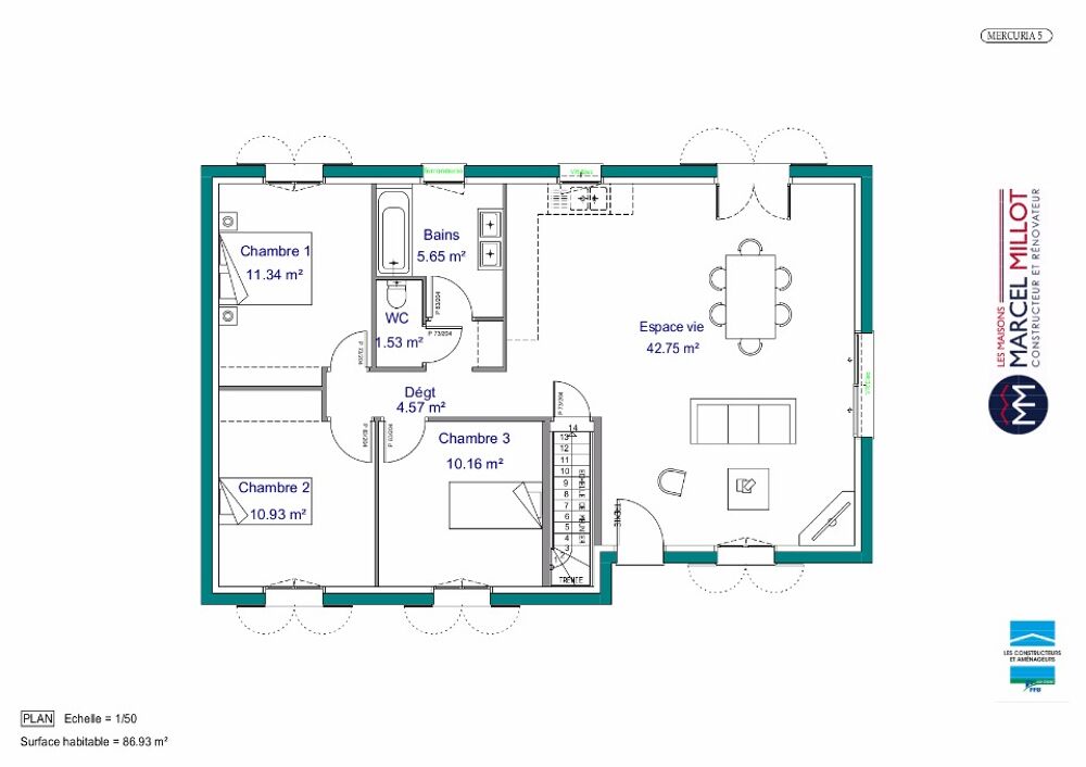 vente Maison - 5 pièce(s) - 87 m² Limoges (87000)