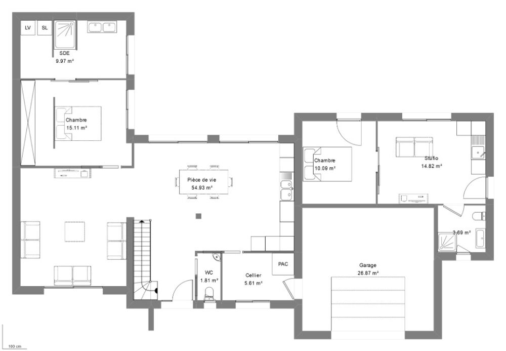vente Maison - 7 pièce(s) - 170 m² Châteauneuf-sur-Cher (18190)
