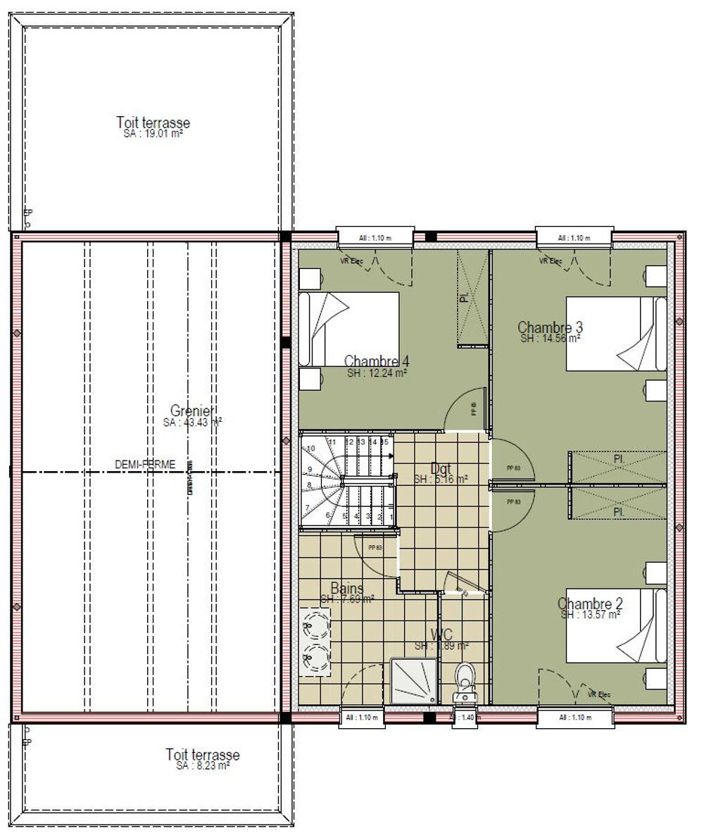 vente Maison - 4 pièce(s) - 138 m² Fillé (72210)