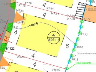  Terrain � vendre 695 m�