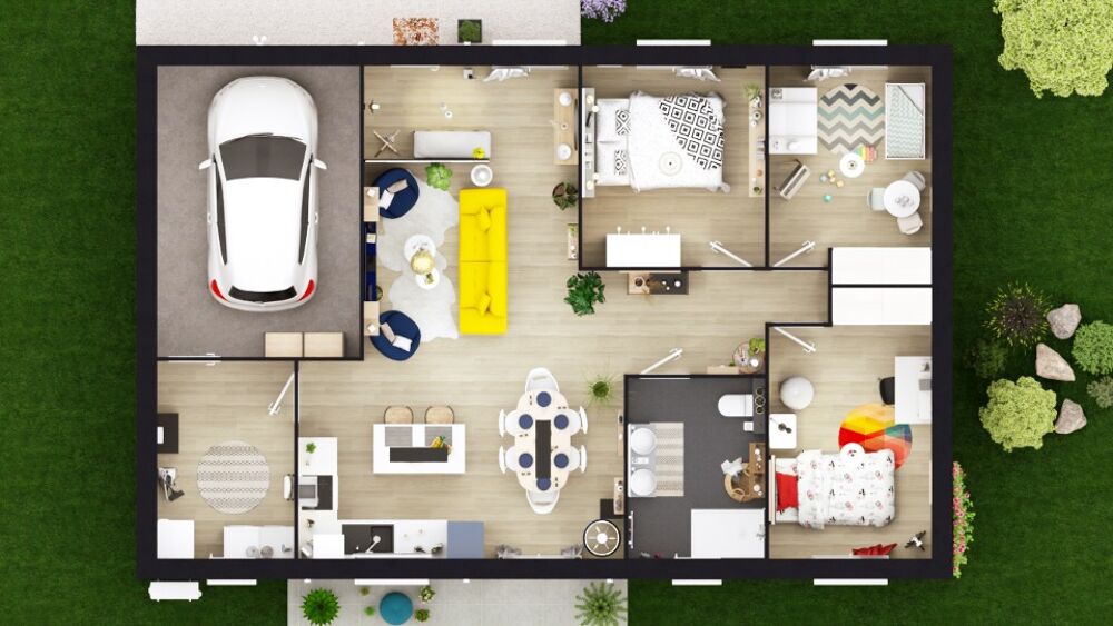 Maison neuve 85 M2 avec jardin sur la commune de ANNEYRO....