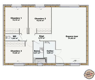  Maison 4 pi�ces 75 m� Steinbourg