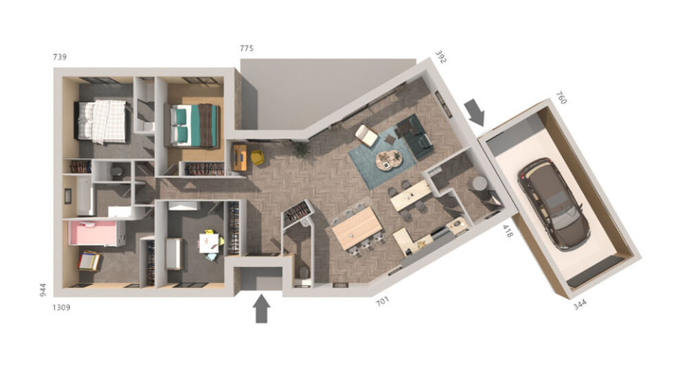 vente Maison - 5 pièce(s) - 120 m² Laudun-l'Ardoise (30290)
