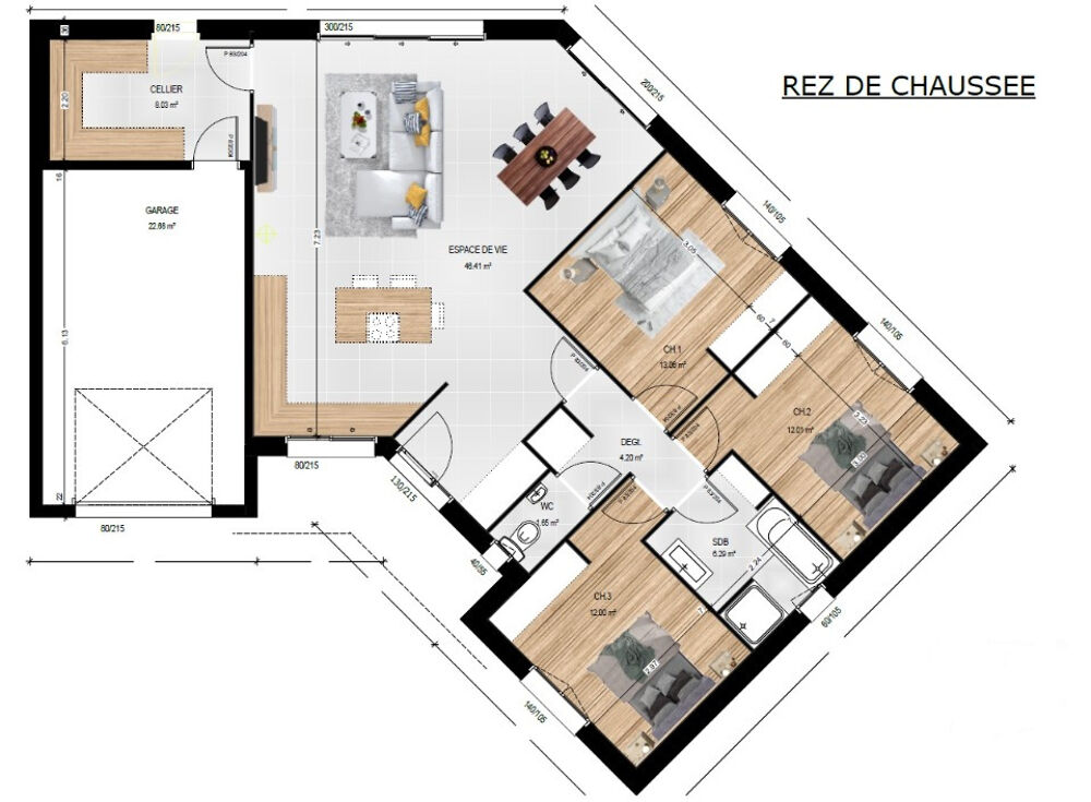 vente Maison - 5 pièce(s) - 103 m² Pruillé (49220)