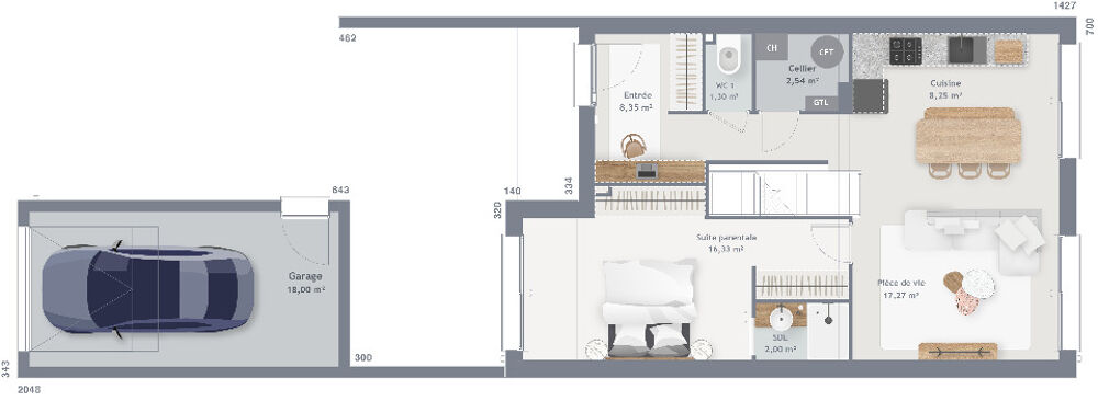 vente Maison - 6 pièce(s) - 90 m² Déville-Lès-Rouen (76250)
