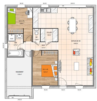  Maison 5 pi�ces 75 m� La membrolle-sur-longuen�e