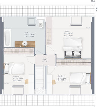  Maison 5 pices 90 m Bthon