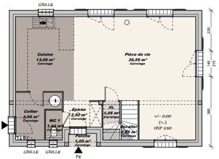  Maison 5 pi�ces 129 m� La motte