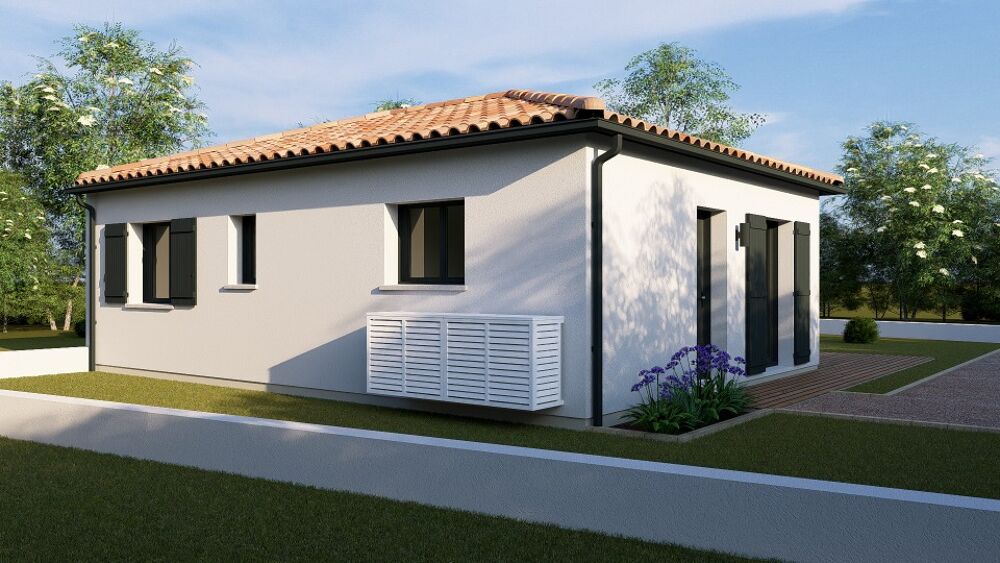 Sur un terrain constructible de 400 m² bien exposé côté ....