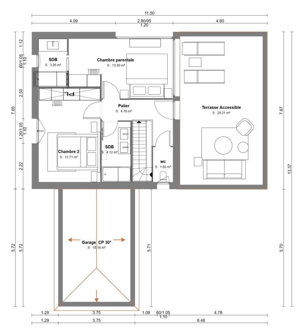 vente Maison - 5 pi�ce(s) - 130 m� Lison (14330)
