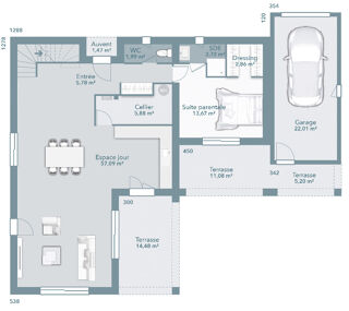  Maison à vendre 6 pièces 140 m²