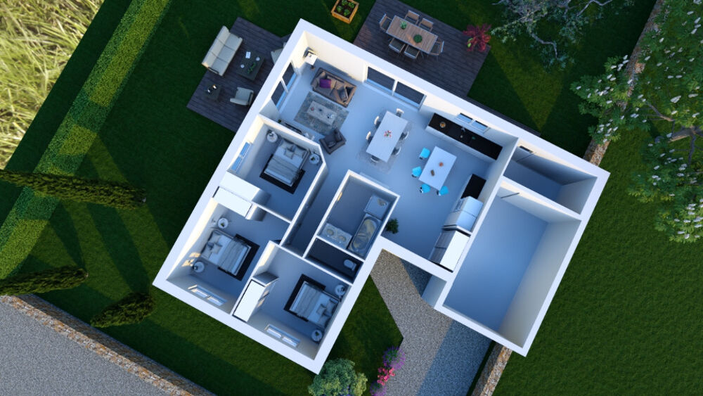 MAISON NEUVE DE 87 M² AVEC 5 PIÈCES PROCHE GARE À YVRÉ-L....